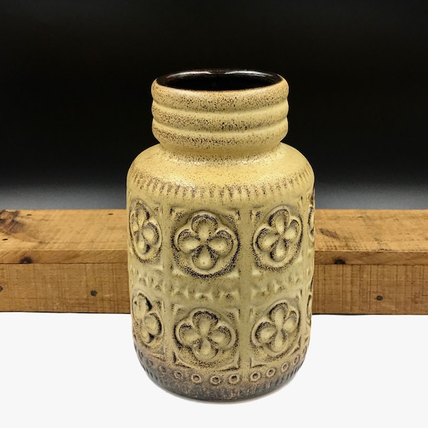 Excellent 1960s West German Pottery Vase by Scheurich 289-18, MCM West German Pottery, Scheurich Ceramics, Mid-Century Vase, 7.5" High