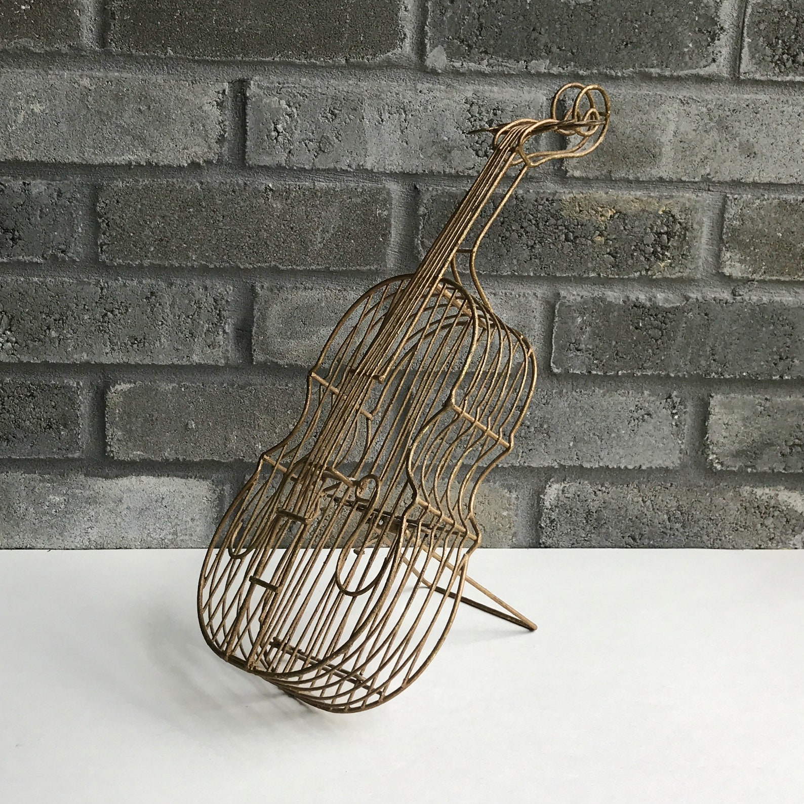 VTG 3D Wire Guitar Art Sculpture for Hanging or Sitting Wire | Etsy