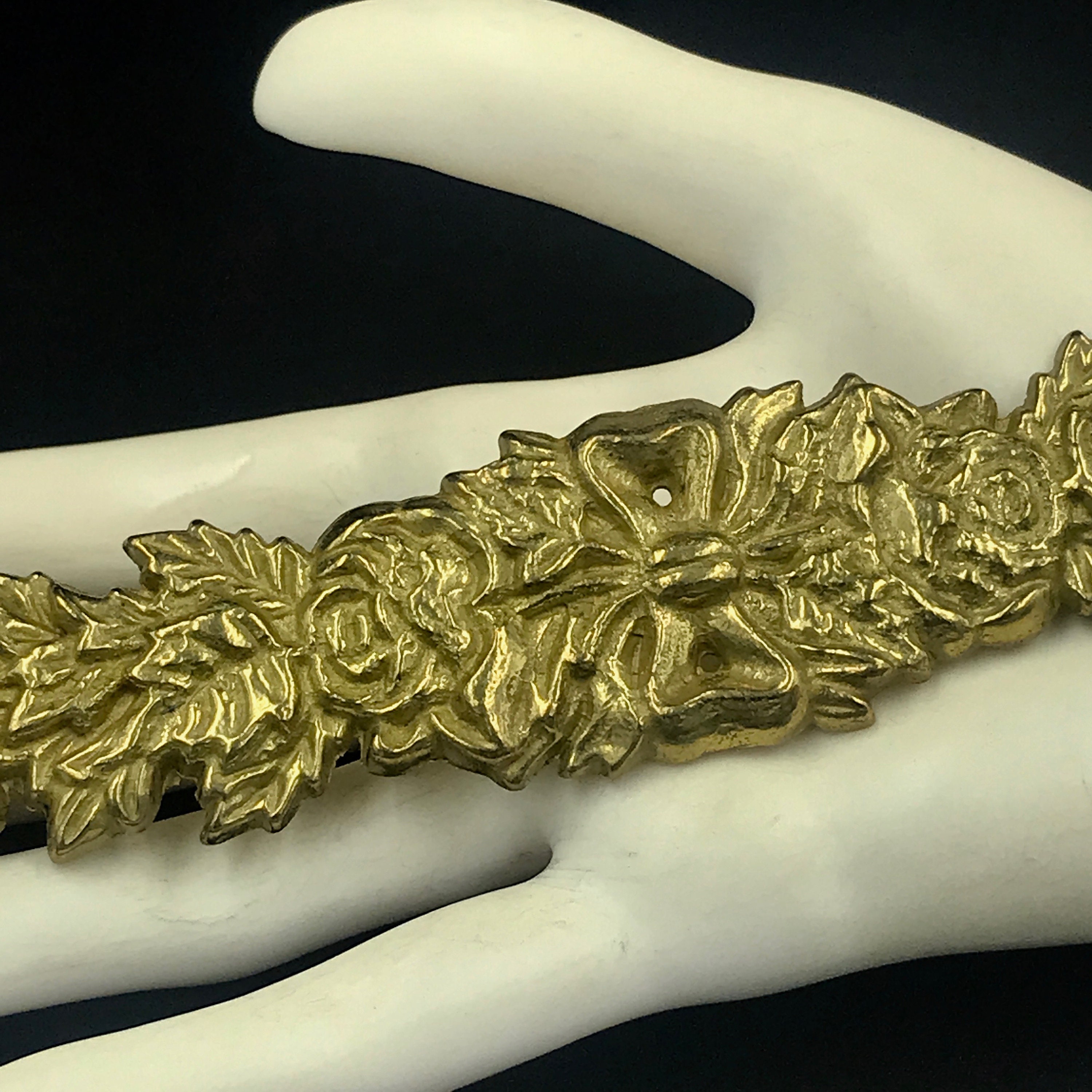 ONE NOS Bombay Co. Brass Ormolu Roses & Bow Wall Etsy