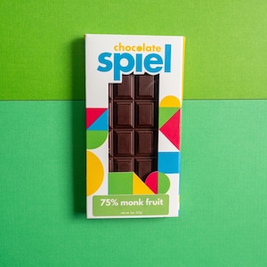 Handmade 75% Dark Chocolate: Cacao from Ecuador, Monk Fruit Sweetener, No Erythritol