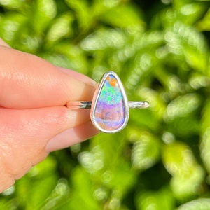 Gorgeous Boulder Opal Ring