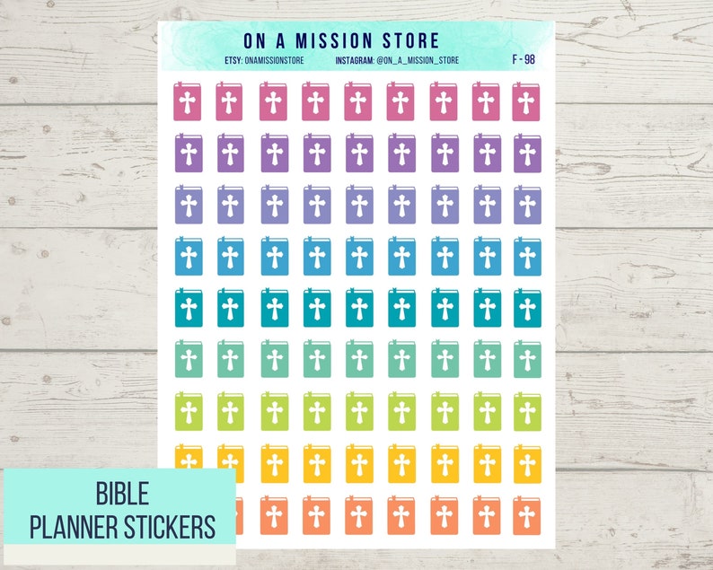Bible Planner Stickers Bible Study Stickers Bible Study Etsy