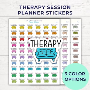 Therapiestickers, stickers therapieplanner, stickers geestelijke gezondheid, afspraakstickers, kalenderstickers, herinneringsstickers