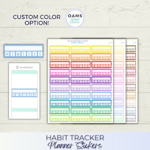 Naklejki do śledzenia nawyków, Habit Tracker, Naklejki do celów, Planer celów, Naklejka przypominająca, Naklejki kalendarza, Naklejki do funkcjonalnego planera