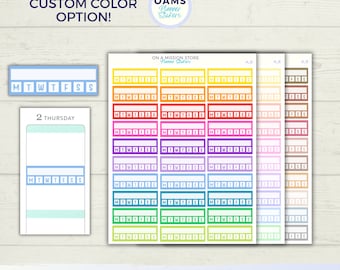 Habit Tracker Planner Stickers: Vertical Planner, Goal Reminder