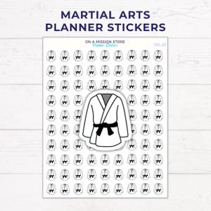 Adesivi Taekwondo, Adesivi Karate, Adesivi Judo, Adesivi Brazilian Jiu-Jitsu, BJJ, Adesivi Functional Planner, Arti Marziali