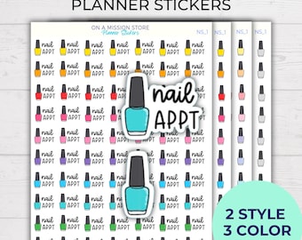 Stickers nagelafspraakplanner: stickers voor zelfverzorging Beauty