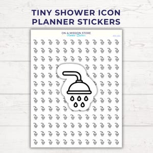 Adesivos para tomar banho, higiene pessoal, adesivos para autocuidado, adesivos para o dia a dia, adesivos para planejador pequeno