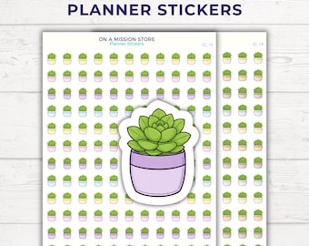 Plant Care Planner Stickers Watering Reminder Icons Houseplant Tracker Home Routine Minimal Functional Planner Stickers