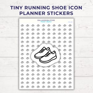 Adesivos para tênis de corrida, adesivos para caminhada, caminhada, treino, adesivos para corredor, adesivos para exercícios, adesivo para planejador pequeno
