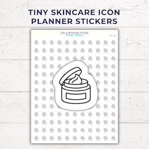 Stickers soins de la peau, Agenda beauté, Prenez soin de vous, Soins de la peau, Autocollants cosmétiques, Hygiène personnelle, Sticker rappel, Sticker petit agenda