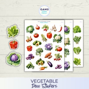 Adesivi per verdure, adesivi vegani, adesivi per alimenti sani, adesivi per cavoli, adesivi per broccoli, adesivi per verdure, adesivi per cibi crudi