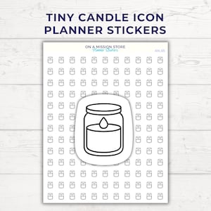 Stickers bougies, Stickers douillets, Détente, Stickers soins personnels, Temps pour moi, Sticker petit agenda