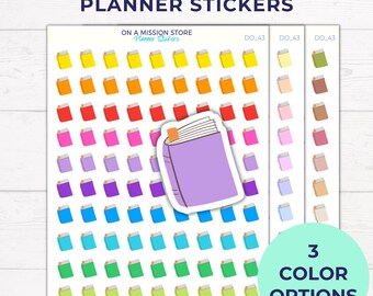 Plannerstickers boekpictogram: leestracker, boekenwurmcadeau
