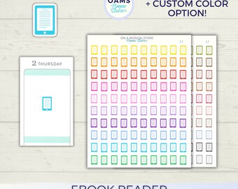 Lese Aufkleber, Ebook Aufkleber, Ebook Reader Planner Aufkleber, Alltags Aufkleber