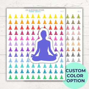 Meditatiestickers, ademwerkstickers, mediteren, yogastickers, yogaleraar, spirituele sticker, yogales, mindfulness