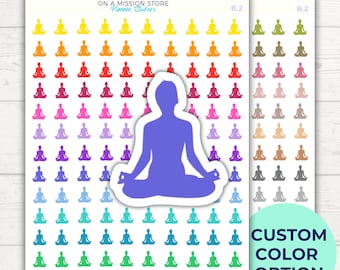 Meditation Sticker: Yoga, Atemarbeit Sticker