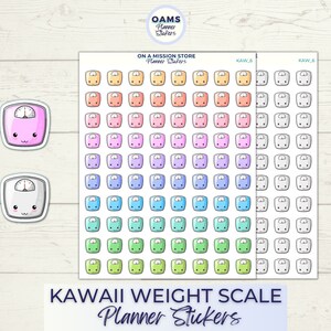 Abnehm-Aufkleber, Fitness Aufkleber, Gewicht Tracker, Gesundheit Sticker, Abnehm-Planer, Abnehm-Chirurgie, Gewicht-Skala, Kawaii