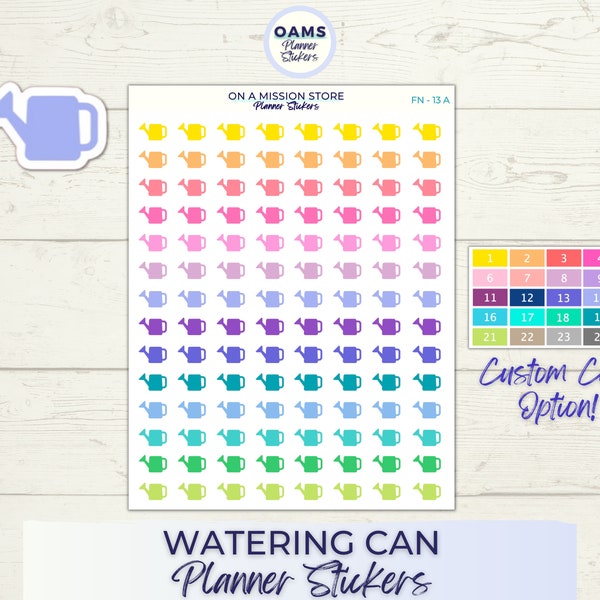 Watering Can Stickers, Water Plants Stickers, Watering Can Icon, Icon Stickers, Event Stickers, Planner Stickers, Functional Stickers