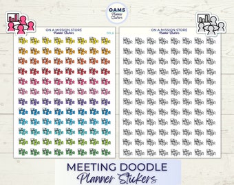 Meeting Doodle Stickers, Meeting Stickers, Work Stickers, Icon Stickers, Event Stickers, Functional Stickers