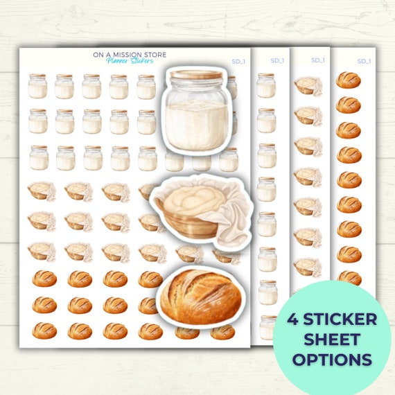 Sourdough Bread Baking Planner Stickers
