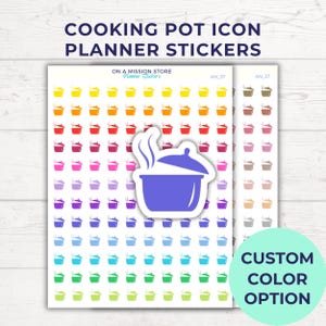 Naklejki na planer Cooking Icon, naklejki na posiłki, naklejki na kolację, naklejki przypominające, naklejki na kalendarz