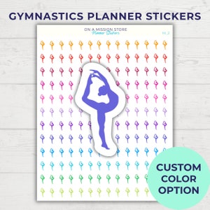 Stickers de gymnastique, Stickers de danse, Stickers de ballet, Planche d'autocollants pour agenda,