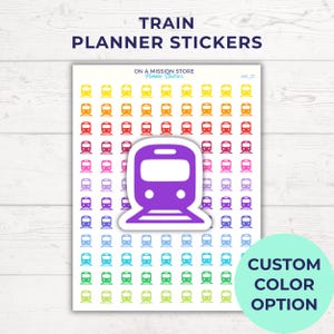Stickers train, Agenda de voyage, Transports, trajet domicile-travail, Trains, Agenda de travail, Stickers agenda