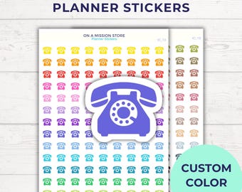 Phone Call Planner Stickers Call Reminder Icons Appointment Planner Stickers Work Business Bullet Journal Minimal