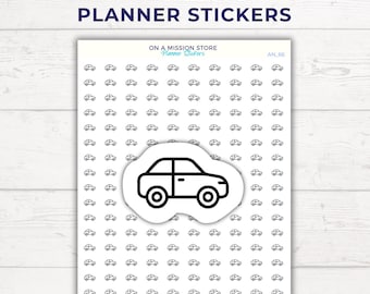 Auto Sticker: Road Trip, Fahrzeugpflege, Minimalistisches Design