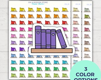 Leesstickers, leesachtige stickers, boekenwurm, boekenliefhebber cadeau, stapel boeken, boekenplank