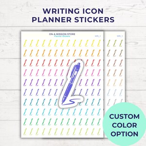 Stickers agenda écriture | Icône de journal d'écriture manuscrite | Stickers auteur, étudiant, calendrier, étude