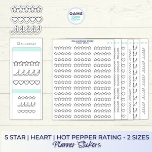 Heart Envelope Seals / Stickers / Envelope Seals / Heart / Star