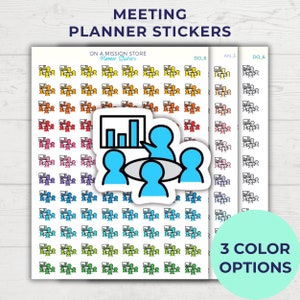 Meeting Planner Sticker, Arbeitsaufkleber, Büro-Meeting, Lehrer Aufkleber, Terminplaner, Arbeitsplaner, Funktionaler Aufkleber, Business