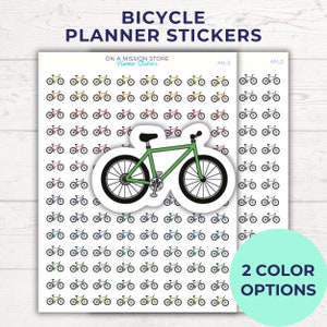 Fahrrad Aufkleber, Fahrrad, Radfahren, Workout-Planer Aufkleber, Reise-Aufkleber, Übung, Besorgungen, Alltags-Planer Aufkleber, funktional
