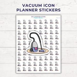 Adesivos para aspirador de pó, adesivos para limpeza, adesivos para casa, adesivos para tarefas domésticas, dona de casa, lembrete de calendário