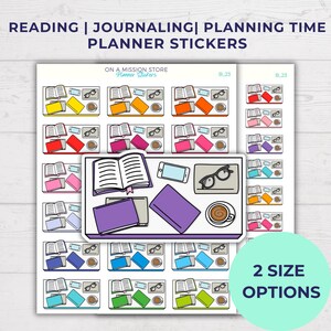 Sticker lecture, agenda agenda, journal, soins personnels, temps pour moi, livre et café, sticker rappel de calendrier