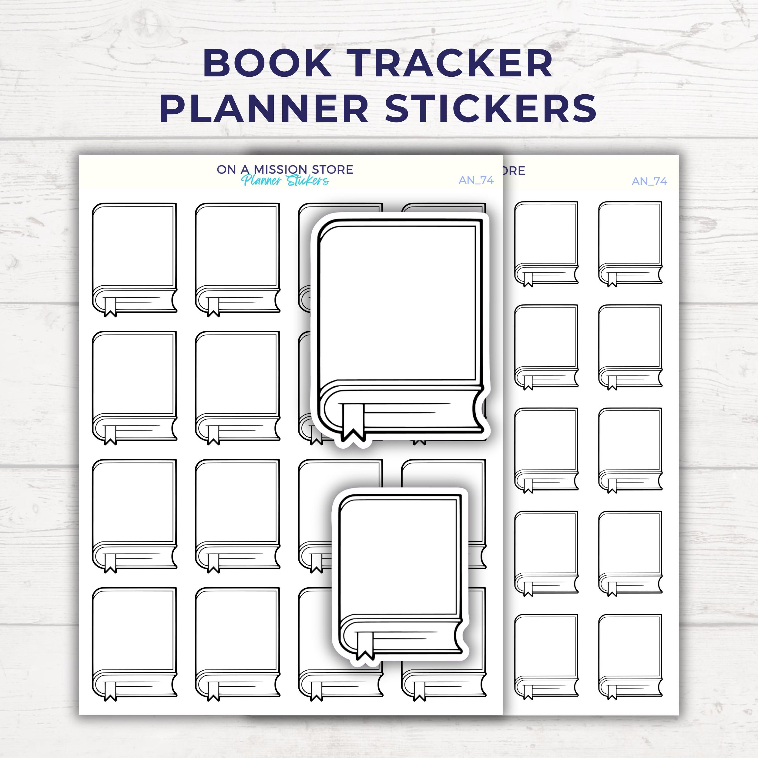 Blank Book Cover Stickers: Reading Journal, Bujo Planner - 2 Sizes - Etsy