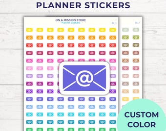 Email Icon Planner Stickers, Productivity Icons, Work Office Task Labels