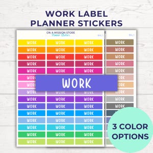 Werkstickers, werkplanner, koptekststickers, dagelijkse stickers, herinneringssticker, kalendersticker