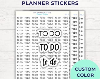 To Do Script Planner Stickers, Functional Productivity Labels