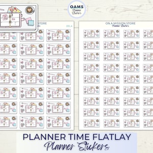 Pegatinas de planificación, pegatinas de tiempo del planificador, pegatinas lindas del calendario, hoja de pegatinas linda, café y planificación, pegatinas de mamá planificadora