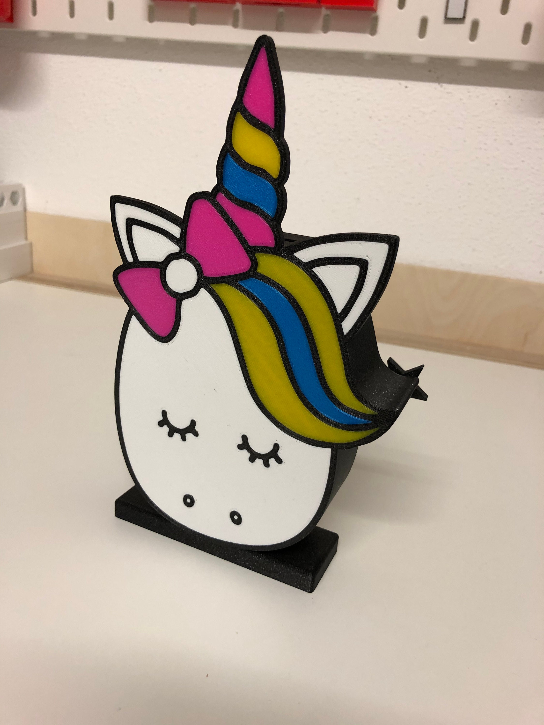 unicorn money box 3d print colors selectable etsy