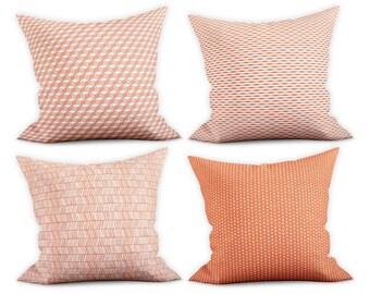 burnt orange couch pillows