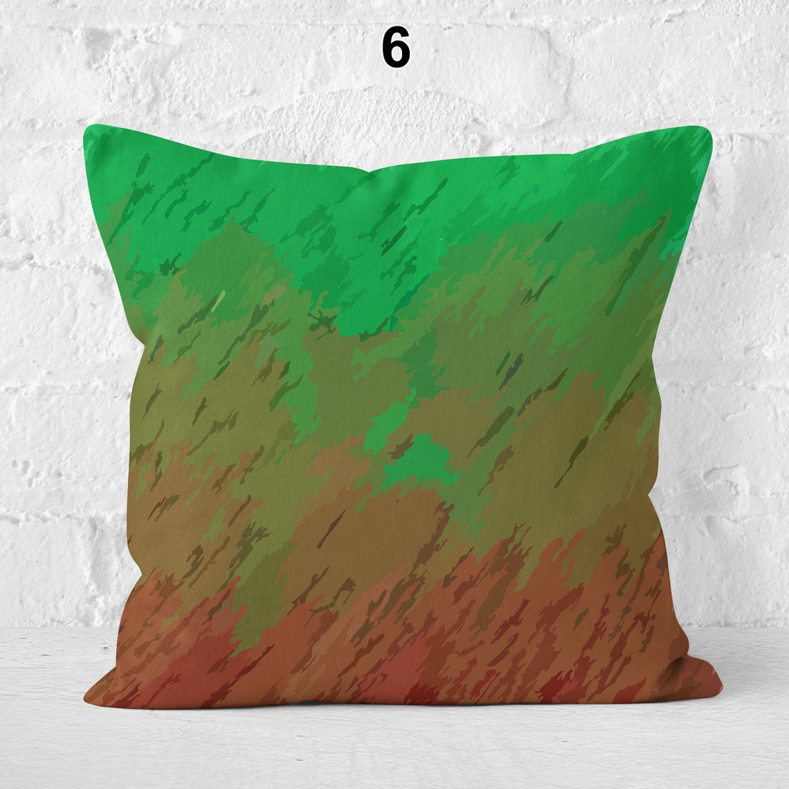 Grüne und braune Kissenbezüge mit Reißverschluss | Etsy