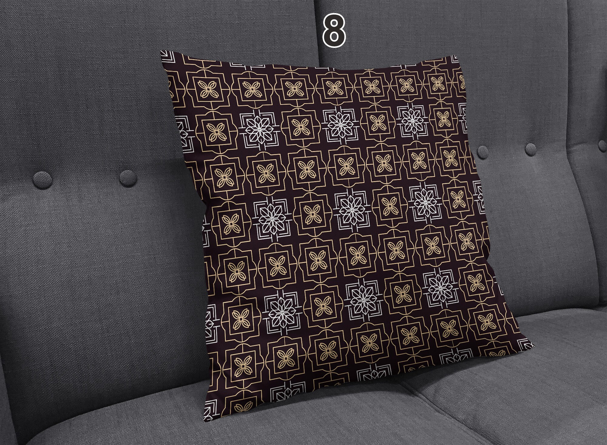 Chocolate brown Throw pillows Dark Brown euro shams Custom Etsy