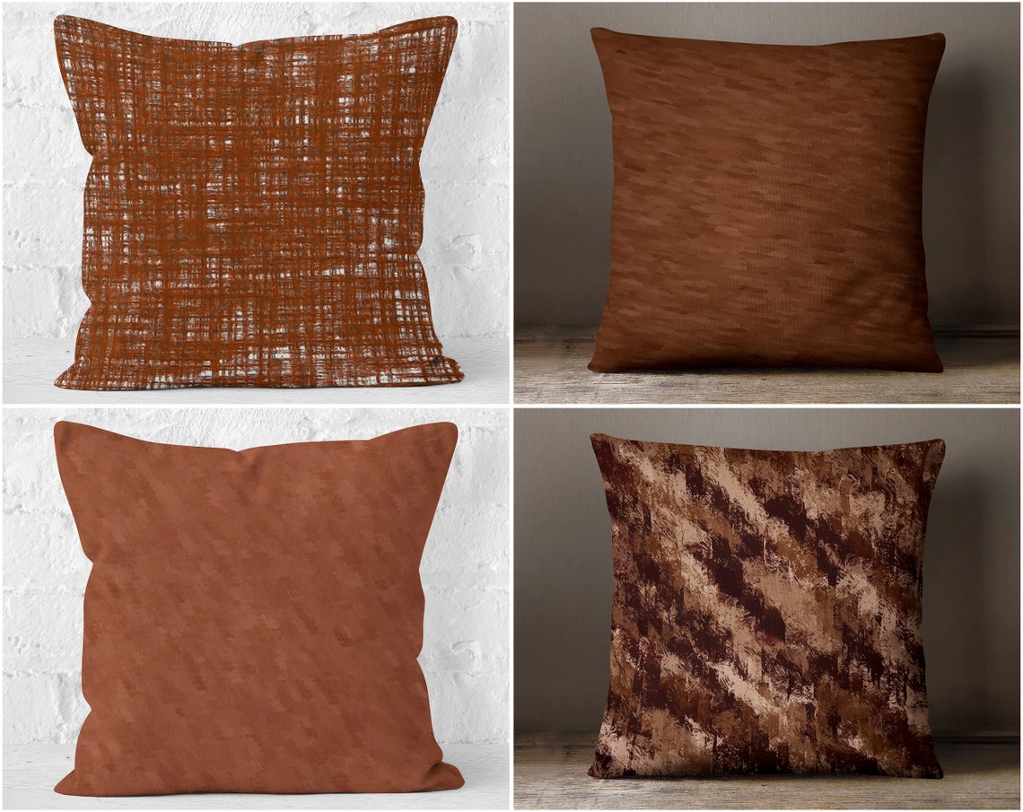 Throw Pillowcases for Dark Brown Couch Pillow Covers for Etsy