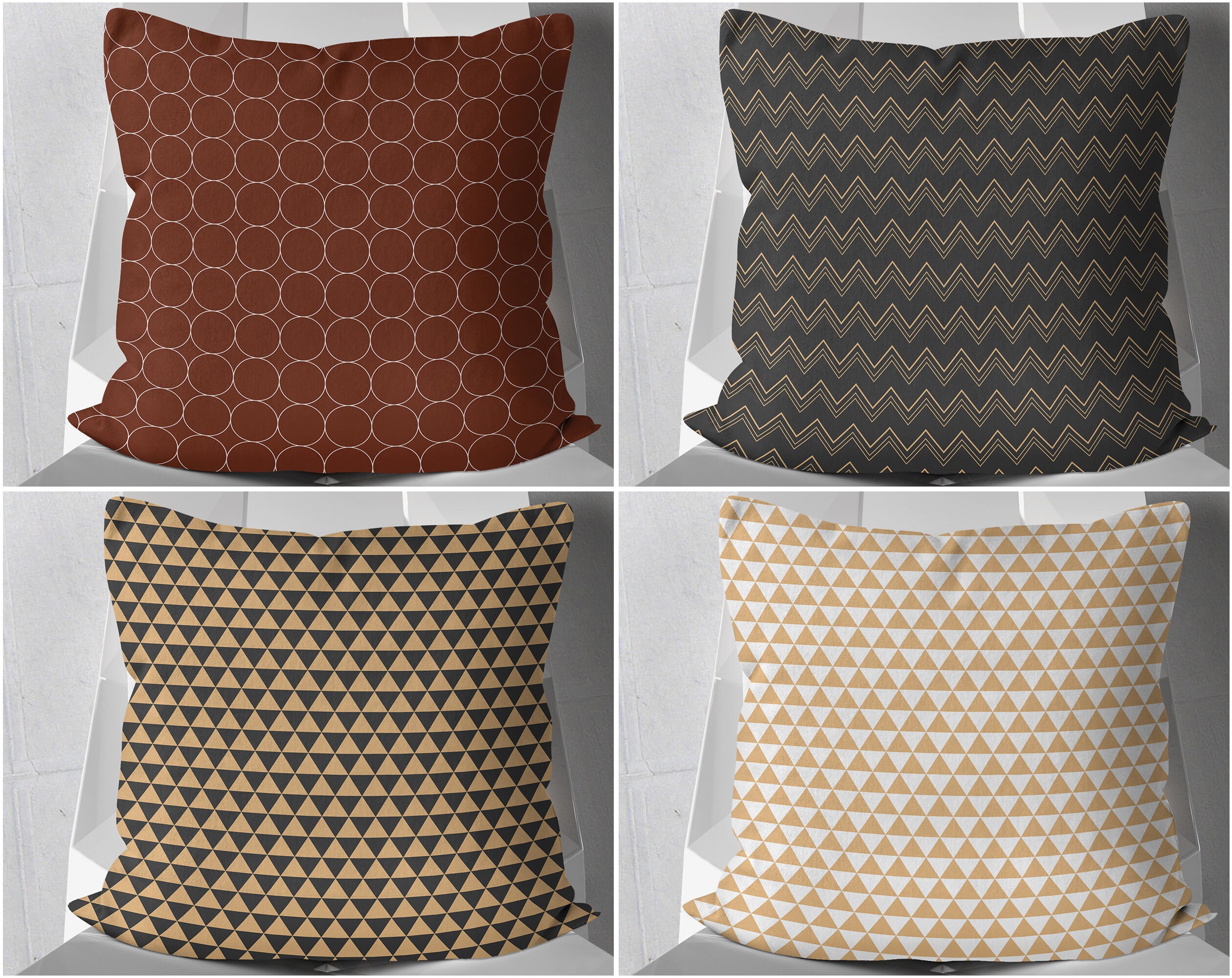 Throw Pillows For Brown Couch Large Couch Pillows Etsy