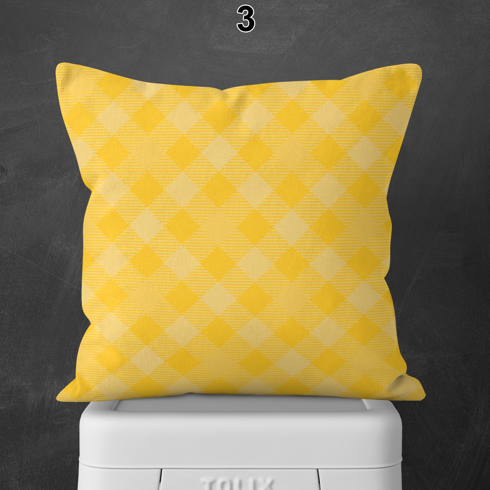 Mustard Yellow Pillow Yellow Plaid Throw Pillows Etsy