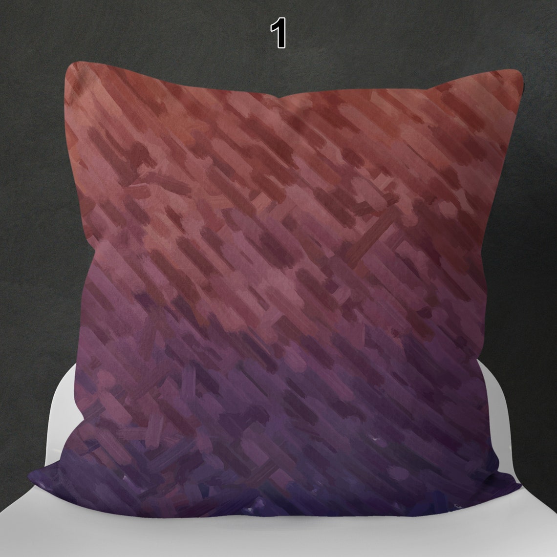 Blaue und braune Kissenbezüge Quadratische Kissenbezüge | Etsy